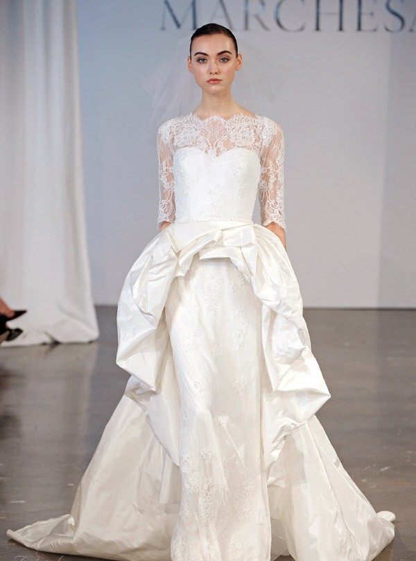 The Peplum Wedding Dress Trend